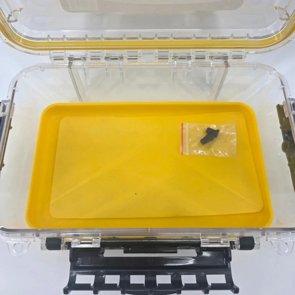 Plano Guide Series 1460 Waterproof Case Clear Yellow Polycarbonate Storage Box